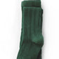 Forest Green Cable Knit Tights - Little Stocking Company