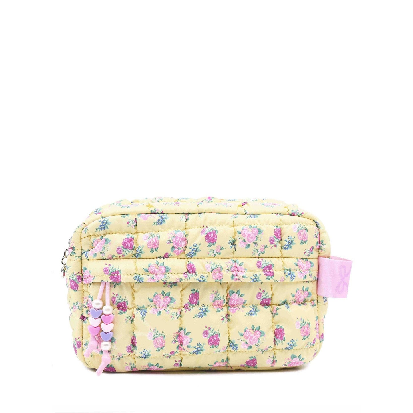 Quilted Scrunchies Floral Printed Pouch