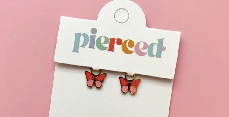 Butterfly Colorblock Charms Earrings - Baby Sweet Pea's Boutique