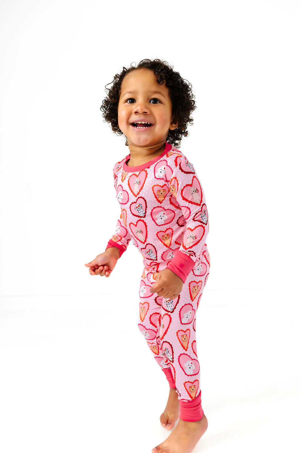 Pink Fur-Ever Valentine Two Piece Set - In My Jammers