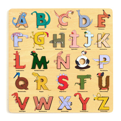 Dino Wooden Alphabet Puzzle
