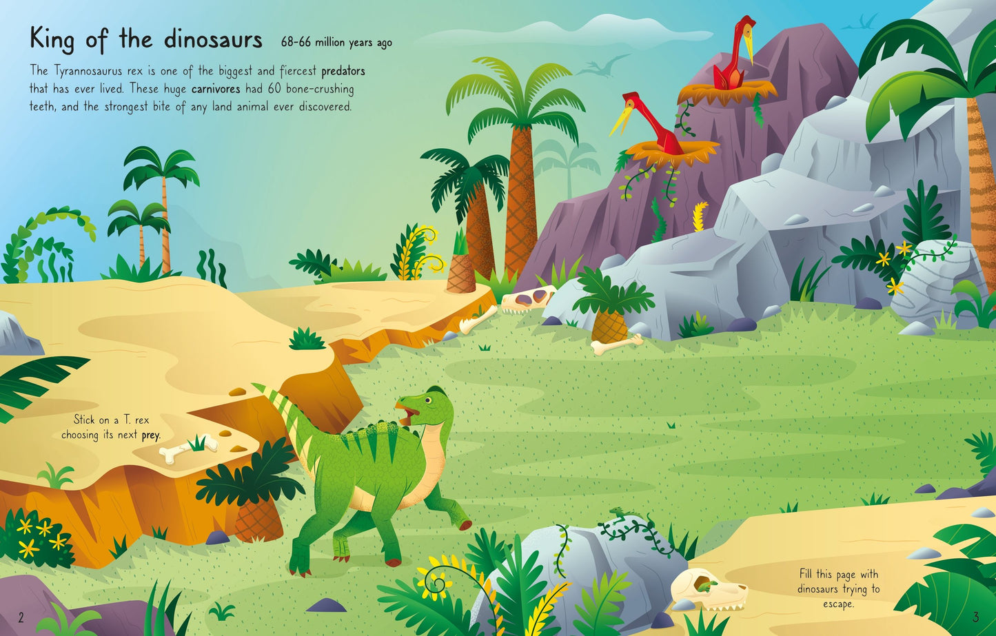 First Sticker Book T. Rex - Usborne