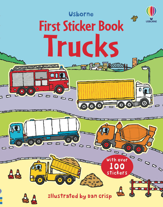 First Sticker Book Trucks - Usborne