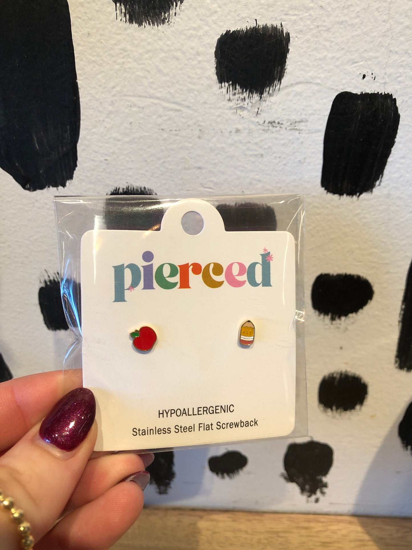 School Stud Earrings