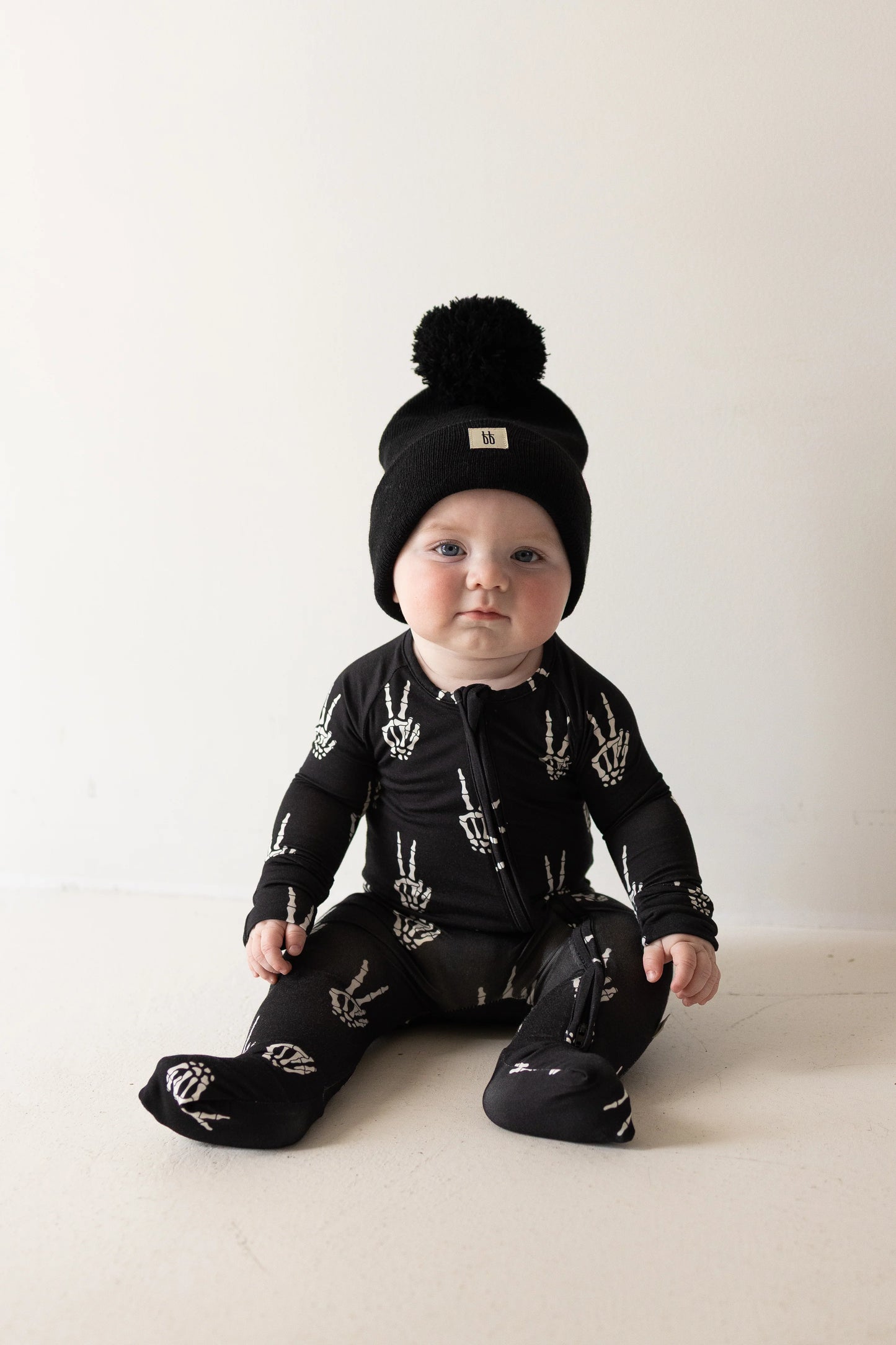 Bamboo Zip Pajamas | Midnight Skelly