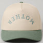 MOTHER Upside Down Lettering Embroidery Cap: SAGE