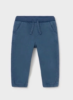 Baby Twill Jogger Pants- Navy Blue