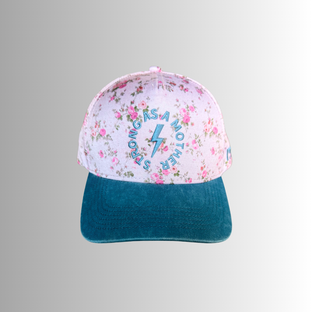 Strong as a mother® Canvas Hat - Floral: Floral