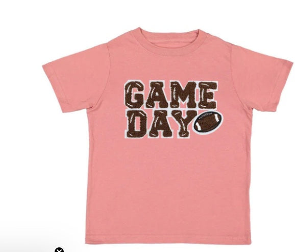 Game Day Patch Short Sleeve T-Shirt - Dusty Rose