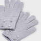 Girl Pearl Gloves- Grey - Mayoral