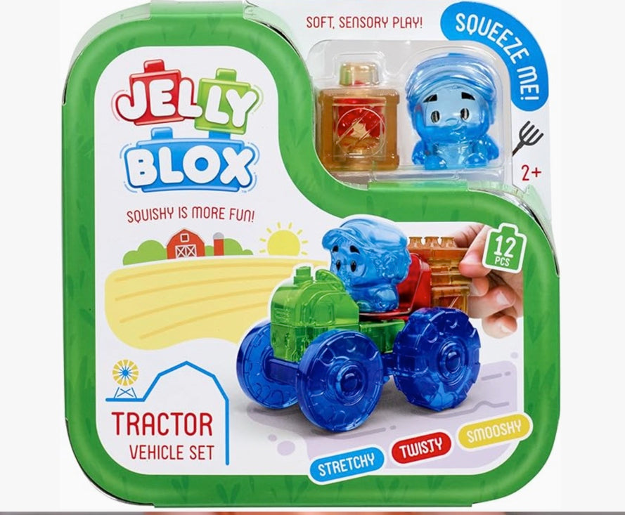 Jelly Blox Tractor Set - Sensory Play - Jelly Blox