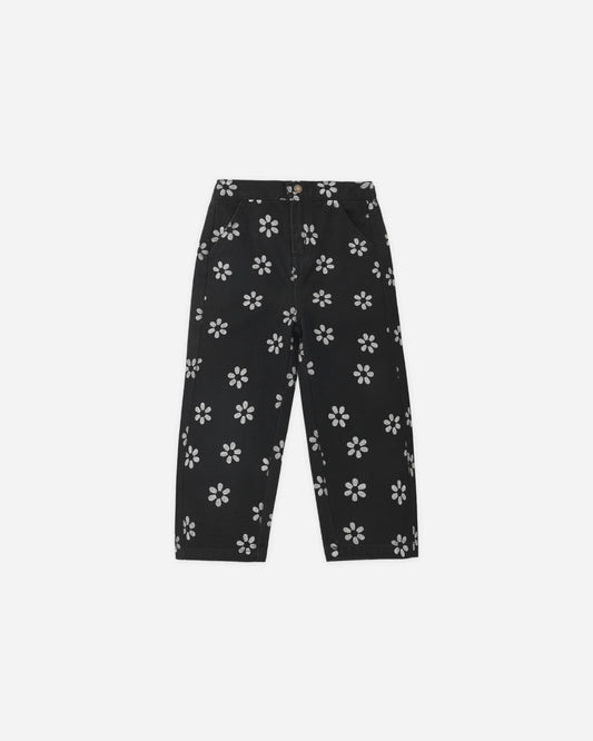 Dove Pant Black Daisy - Rylee and Cru