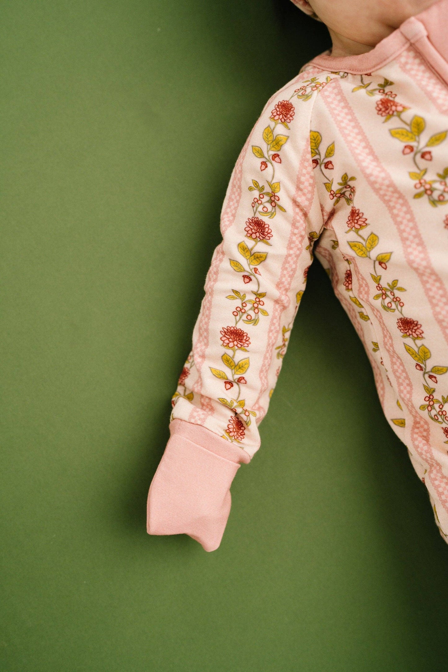 Vintage Floral Stripe Bamboo Sleeper
