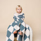 Chenille Blanket - Ocean Check - Small - Lou Lou & Co