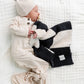 Chenille Blanket - Charcoal Check - Mini/Lovey - Lou Lou & Co