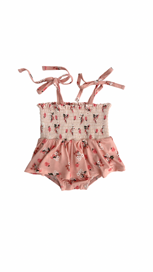 Willow Smocked Bubble Romper - In My Jammers