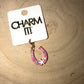 Pink Horseshoe Charm