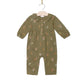 Frill Collar Romper- Lichen Mushrooms