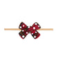 Christmas Tartan Pearl Bow Baby Headband