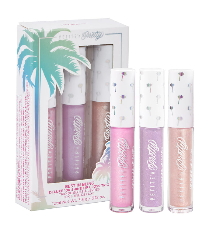 Best In Bling Deluxe 10K Shine Lip Gloss Trio - Petite'n Pretty