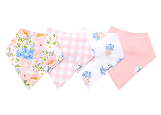 Penelope Baby Bandana Bibs - Copper Pearl
