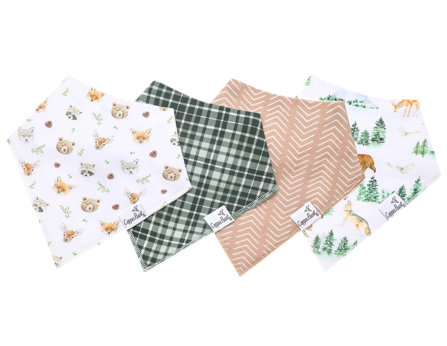 Wilder Bandana Bibs - Copper Pearl