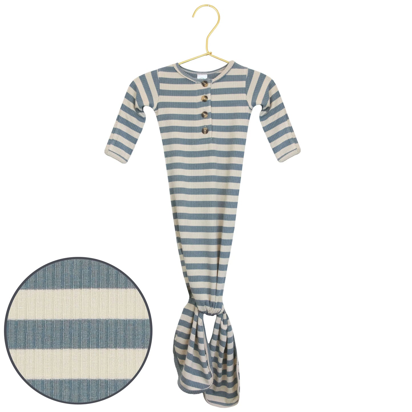 Lincoln Ribbed Knotted Gown - Lou Lou & Co