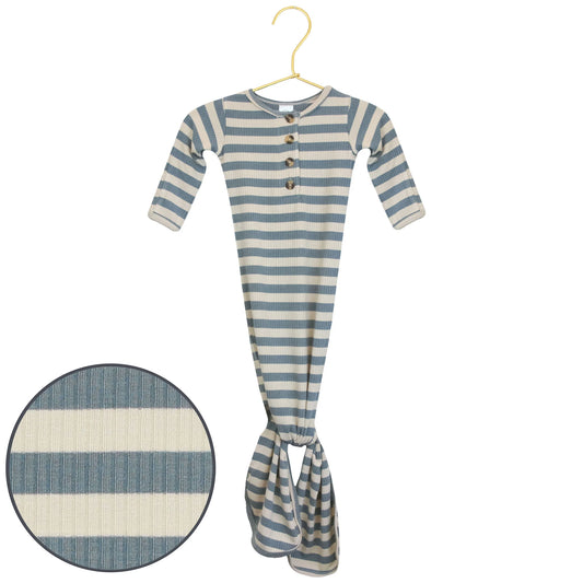 Lincoln Ribbed Knotted Gown - Lou Lou & Co