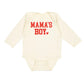Mama's Boy Valentine's Day Long Sleeve Bodysuit- Natural