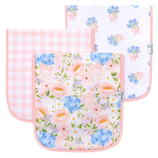 Penelope Premium Burp Cloths - Copper Pearl