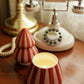Cabana Christmas 9oz Hand Painted Striped Tree - Pink Peppermint