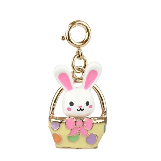 Gold Easter Bunny Basket - Charm Its