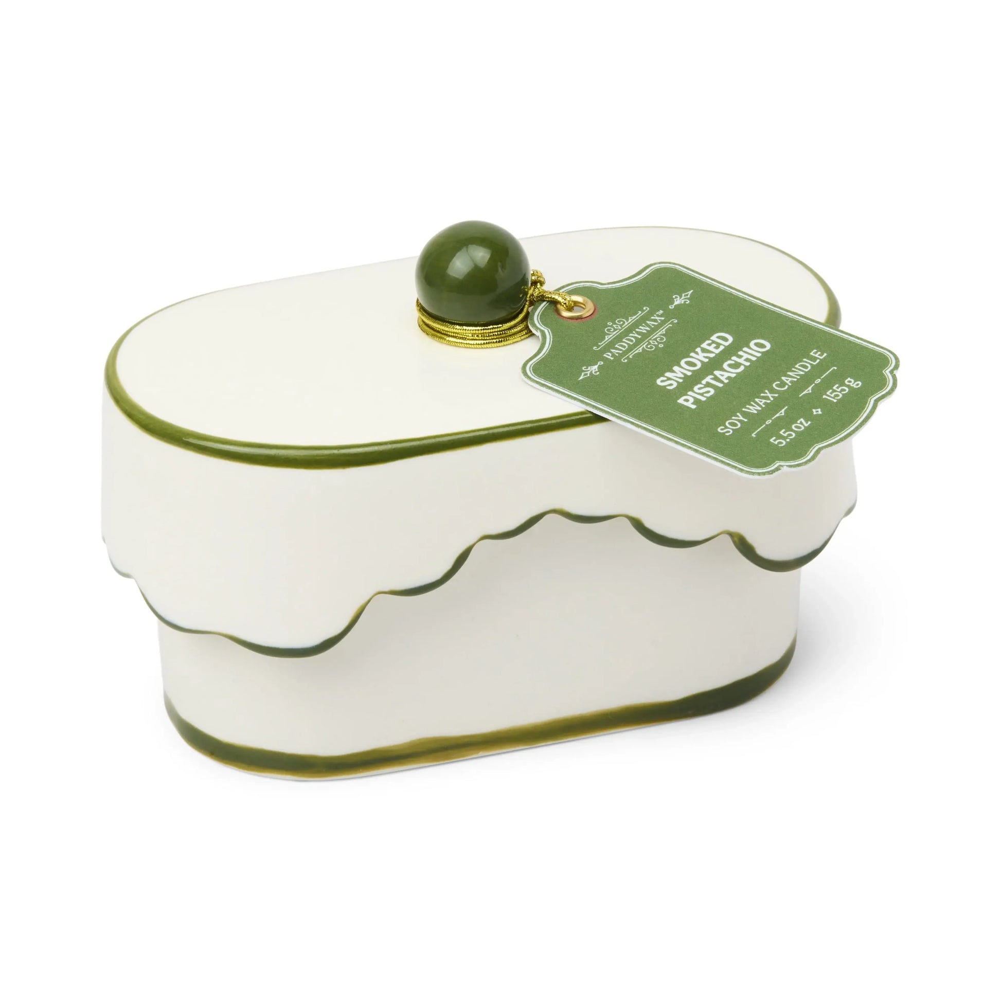 Smoked Pistachio - Chérie 5.5 oz Ceramic Candle - Paddywax