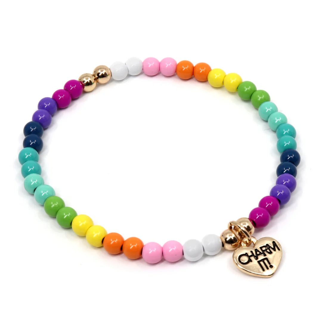 Rainbow Stretch Bracelet - Charm Its