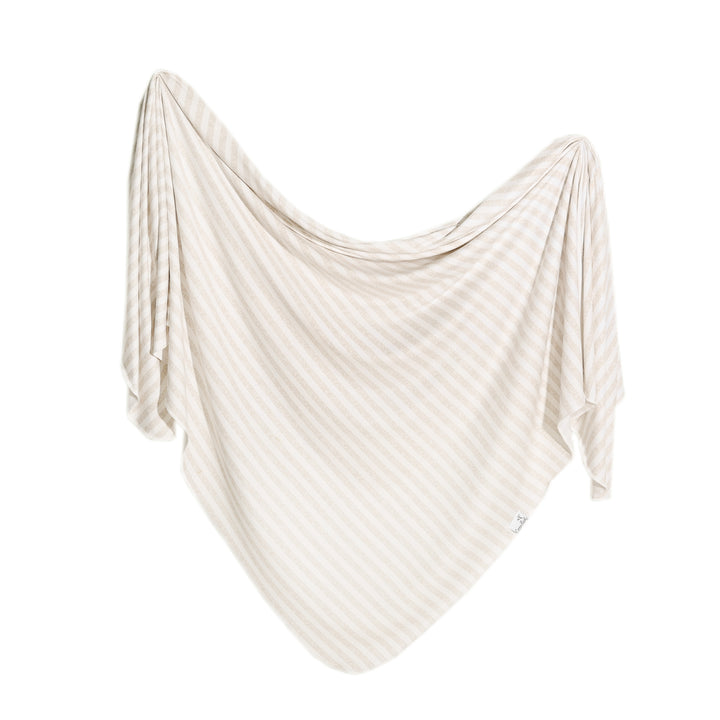 Knit Swaddle Blanket- Coastal - Copper Pearl