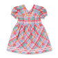 Conley Dress - Rosette Plaid with Florals