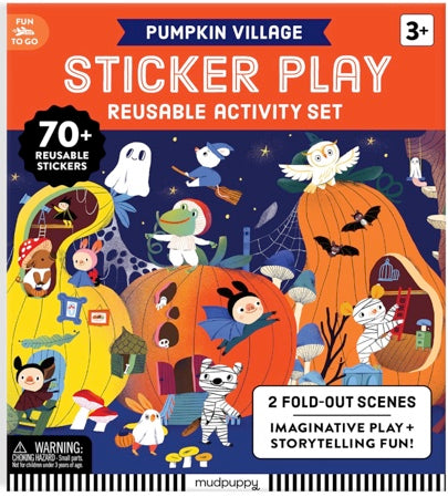 Mudpuppy Pumpkin Village Sticker Play Activity Set