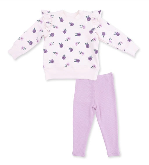 Ruffle Sweatshirt and Legging-Violetta Floral