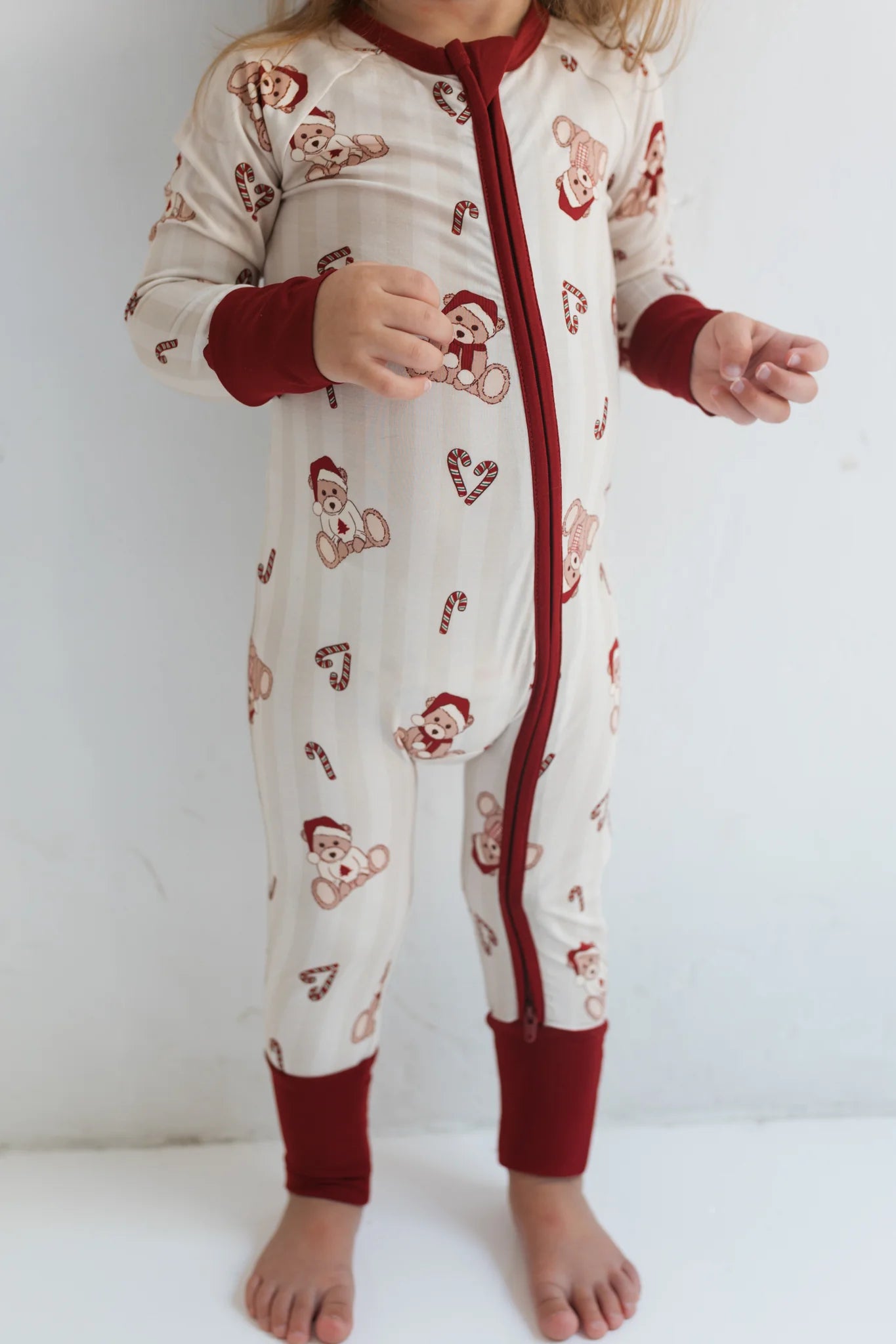 Bear-y Merry Zipper Romper