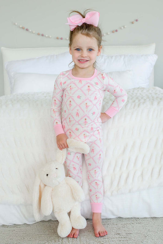 Two-Piece Bamboo Pajama Set Darling Ballerina