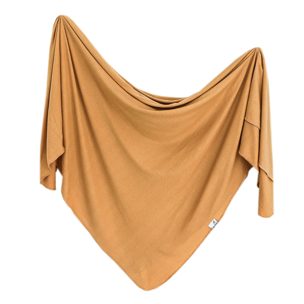 Knit Swaddle Blanket- Dolce - Copper Pearl