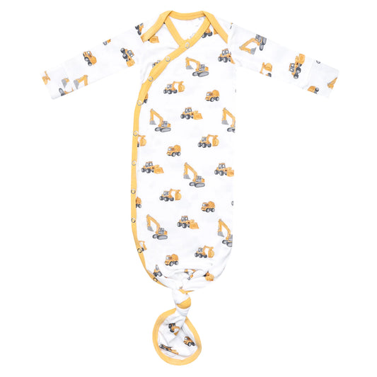 Dozer Bamboo Newborn Knotted Gown