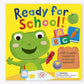 Ready for School! With reusable stickers in a fold-out school bag!