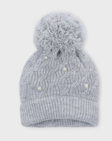 Girl Pearl Hat- Grey - Mayoral