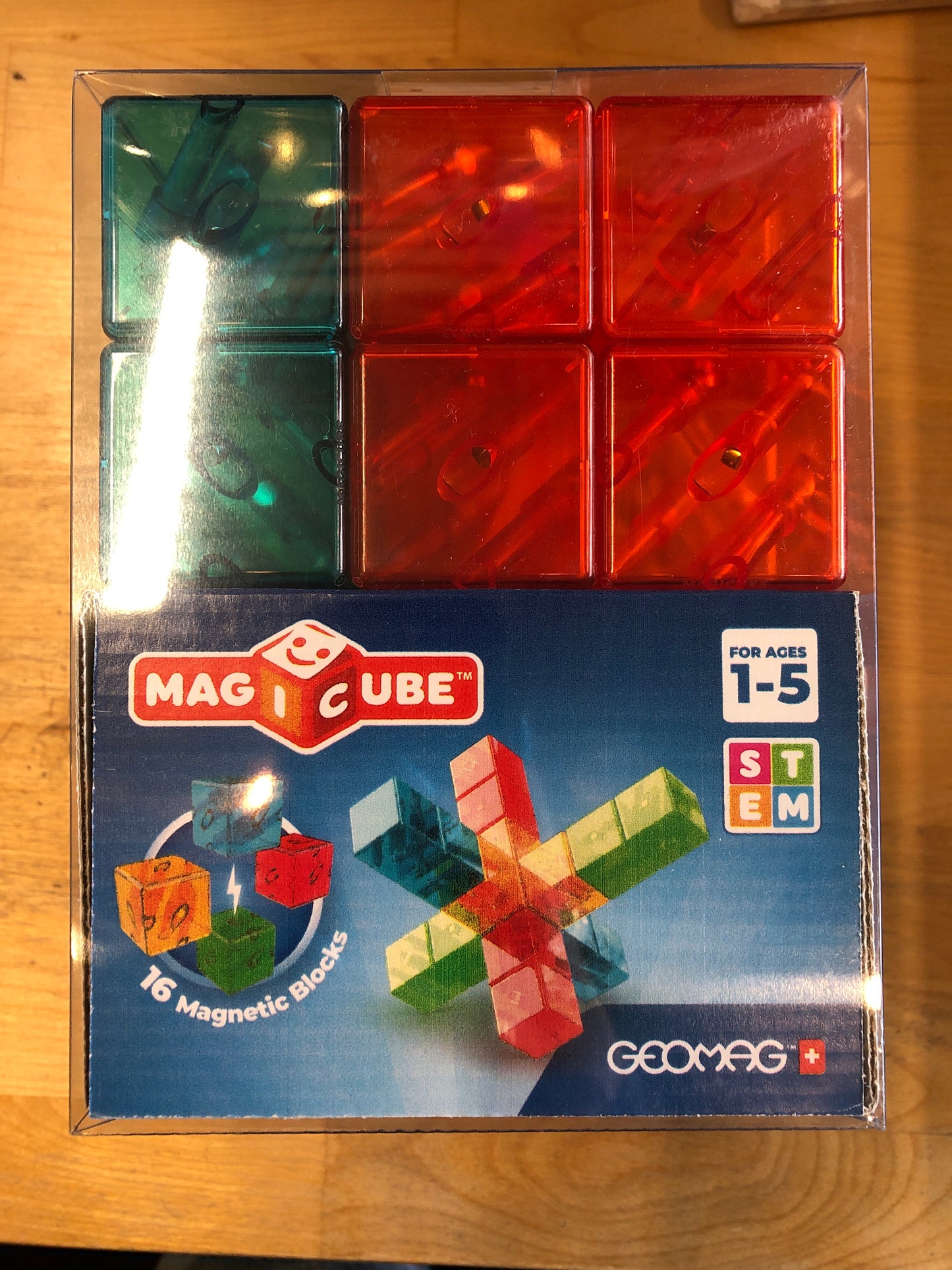 Magic Cube Gems Crystal cubes- 16 Pieces - Geomag