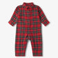 Baby Red Plaid Button Down Romper