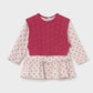 Dress with Vest- Pink Floral - Mayoral