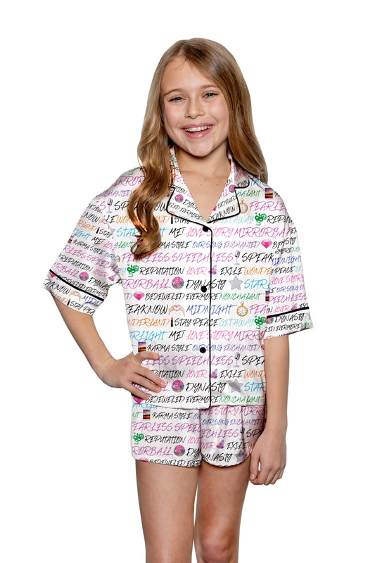 Kids Silky Swiftie (Short Sleeve w/ Shorts) - Sunshine Society