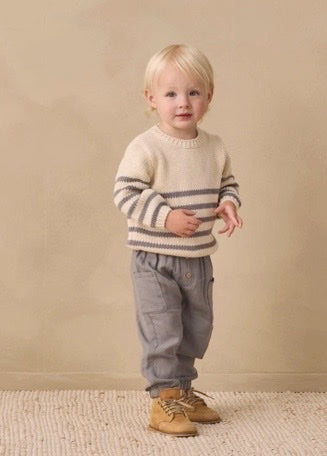 Rex Sweater Slate Stripe