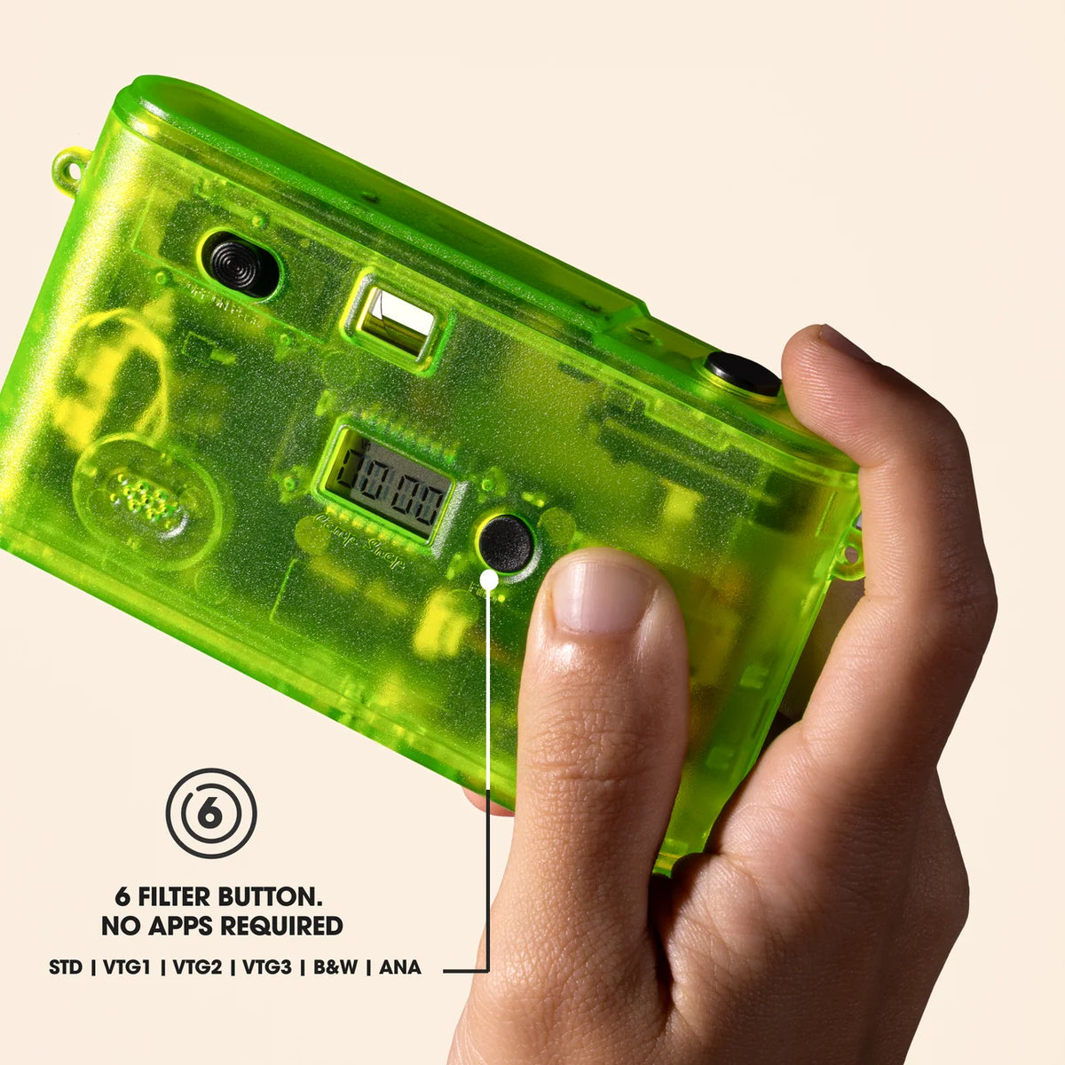 Pre- Order ** NEW Camp Snap 2 (Screen-Free Digital Camera)Twisted Lime
